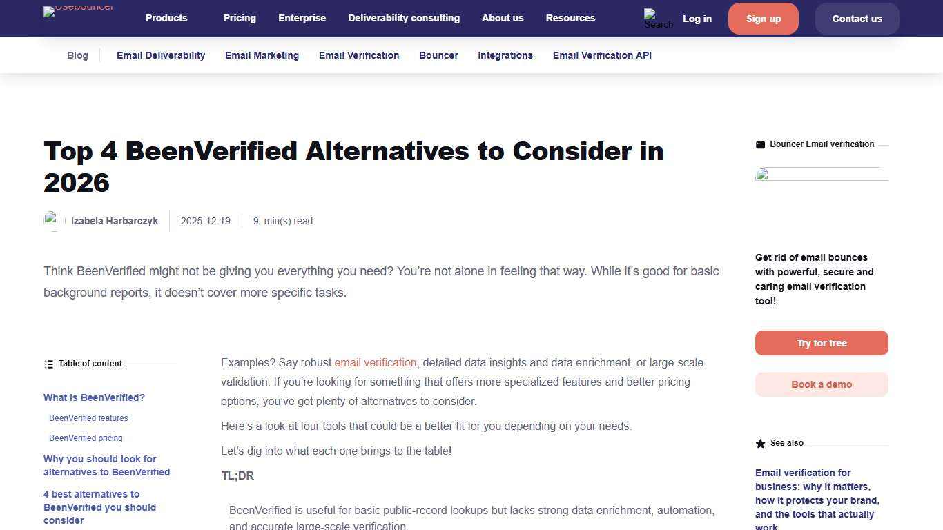 Top 4 BeenVerified Alternatives to Consider in 2026